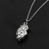 Human Heart Organ One Side Vivid Pendant Necklace Stainless Steel Chain Punk Party Women Men Doctors Nurses Jewelry Gift