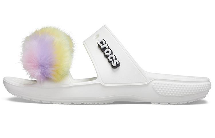 Сандалии Crocs Classic Fur Sure с 2 ремешками Белый 207405-100 34-35