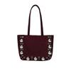 Retro Suede Single-shoulder Handbag, Rivet Handbag, Stylish Underarm Bag
