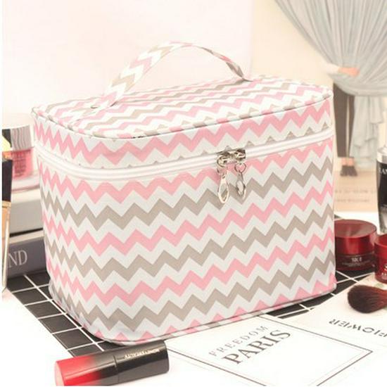 

New Women s Portable Canvas Makeup Bag - Stylish, Multi-functional Travel Cosmetic Storage