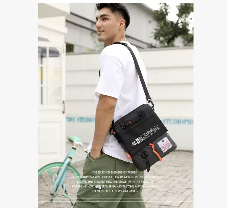 2025 Neue Marke Herren Umhängetasche Hohe Qualität Jungen Umhängetasche Leichte Herren Messenger Bag Nylon Herren Business Handtaschen Kann A4 laden