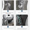 Universal Winter Car Tire Anti-Skid Chains, Full Coverage Manganese Steel for Snow, Thickened and Encrypted for Emergencies