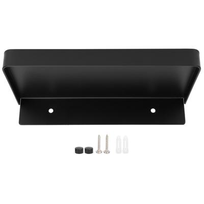 Bathroom Phone Holder Wall Mounted Thick Phone Storage Shelf Toilet Accessory 185x90mmBlack