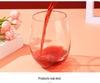 PET Plastic Egg-Shaped Footless Wine Glass, 12oz-16oz, Transparent