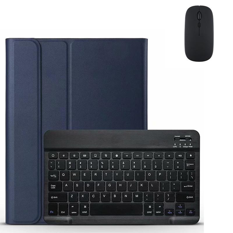 Samsung Tab S11 Protective Leather Case with Magnetic Bluetooth Keyboard, Mouse, and Korean/Spanish Support