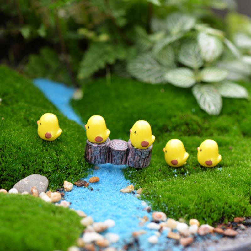 Cute Mini Animal Dolphin Swan Micro Landscape Fashion Garden Living Room Home Decor
