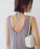 Yulago Check V Shirring Dress