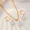 Necklace Jewelry Set Fashion Pearl Necklace Earrings Two-piece Set Temperament Ladies Niche High Sense