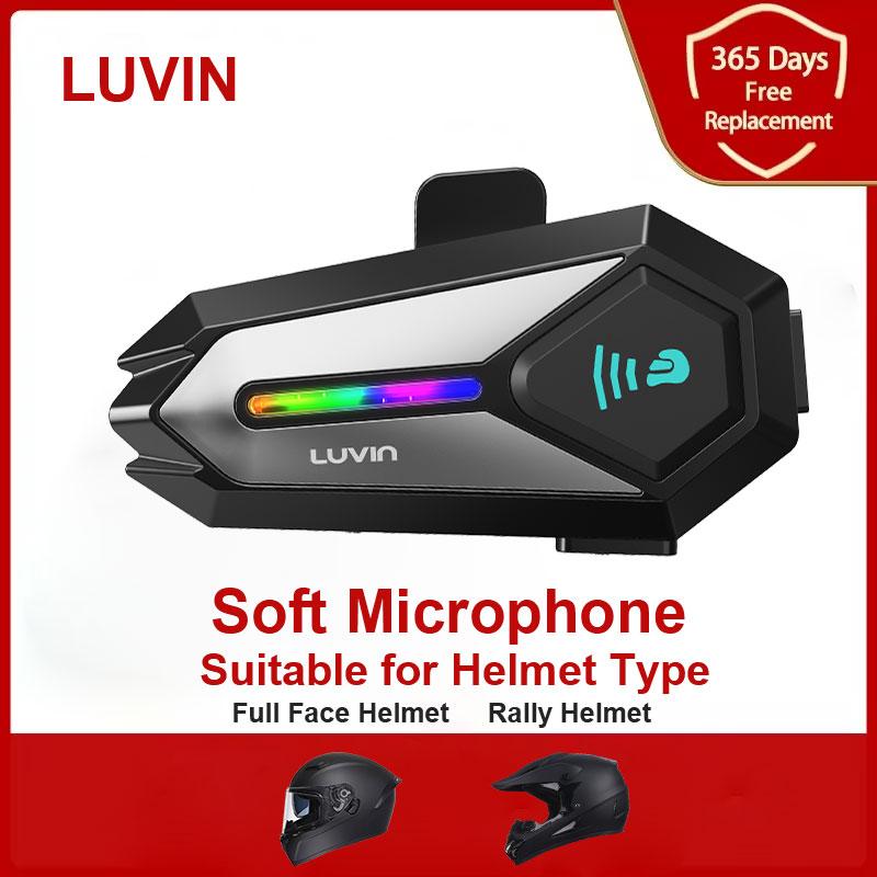 

Luvin G8 Мотоциклетный шлем Bluetooth Интерком Гарнитура Водонепроницаемый беспроводной Интерфон Интеркомуникадор Наушники для громкой связи
