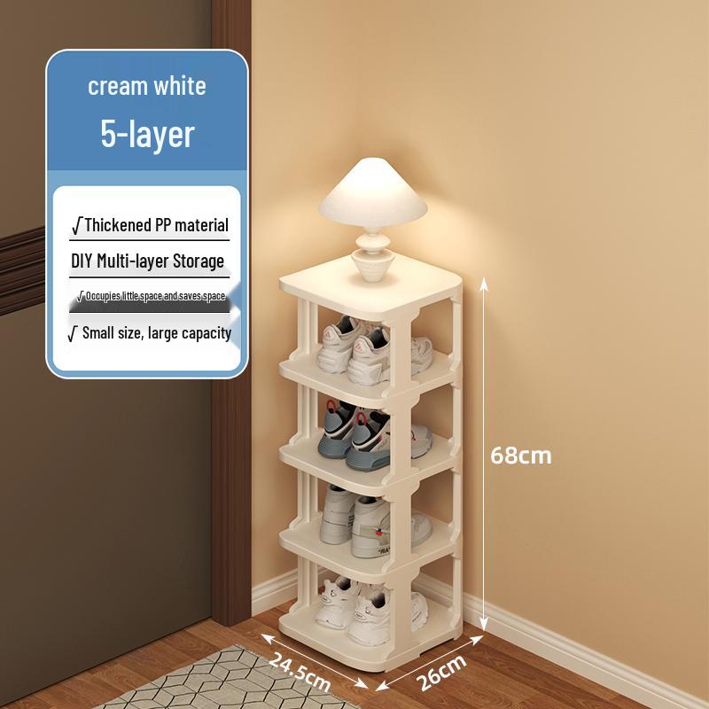 Multi-layer Shoe Rack for Narrow Entrances - Compact Indoor Storage for Dorms & Rental Homes