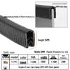 Striscia Anti-Collisione in Gomma a Forma di U: Sigillo per Bordi in Vetro con Isolamento Acustico e Inserto Decorativo.