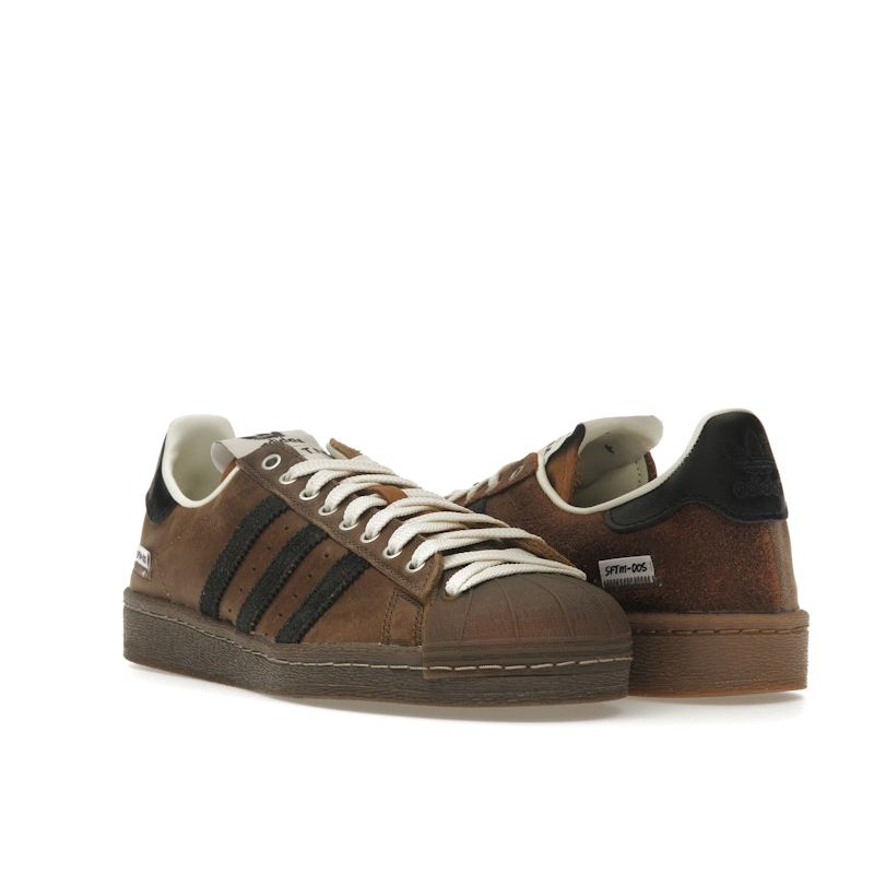 Adidas Song for the Mute X Superstar 82 Crown Core Black Men Sneakers Brown Supplier-Color Cream-White JR8043