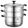 28cm 3-Lagen 304 Edelstahl Dampfkochtopf