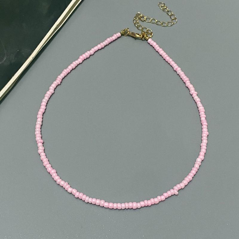 NEW Simple Seed Beads Choker Women Korean Fashion Charm Colorful Handmade Boho Collar Chain Neck Necklace Femme Jewelry Gift