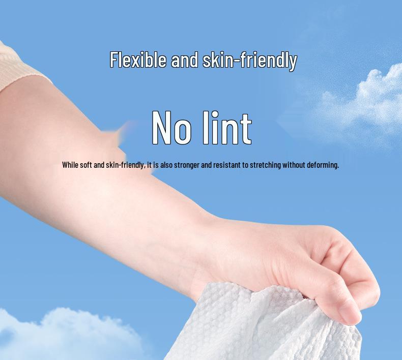 Niliya Disposable Facial Cleansing Wipes, 600g Large Roll, Extra Thick Cotton Face Towels for Salons