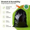 10 Rolls, 120 Bags Per Pack, 6 Liters, Thickened Leak-Proof Drawstring Garbage Bags, for 3.17gal Garbage Bins,for Home, Office, Kitchen, Bathroom