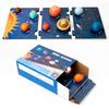 Children's Montessori Early Education Solar System Eight Planets Model Space Universe Puzzle 3D Stereo Puzzle Cognitive Board