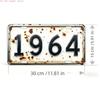 HD Tin Sign Vintage  Retro License Plate Metal Wall Art Rustic Year Number Decor for Bar Man Cave Garage Classic s Tin