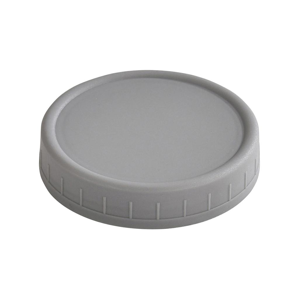 Jars Lids Unlined Ribbed Plastic Cup Lids Leakproof Storage Bottle Lids For Regular Mouth Jars