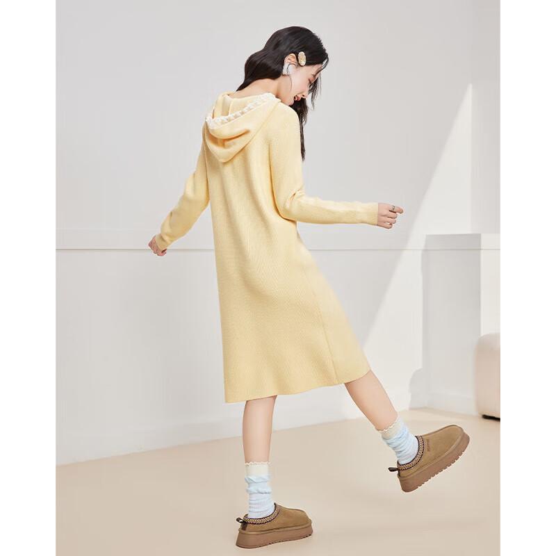 IEF Petite 2025 Herfst Veelzijdige Slim-Fit Gebreide Tuniek