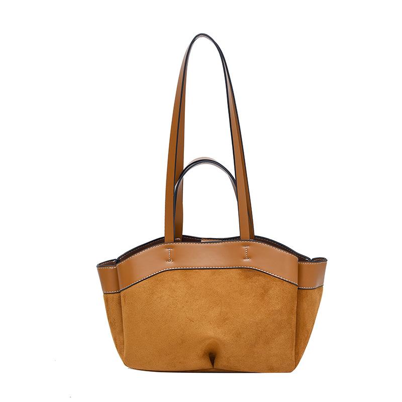 

Korean version retro portable shoulder bag women s new fashion mother and child bag matte tote bag large capacity commuter armpit bag