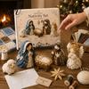 Σετ Δημιουργίας Σκηνής Γεννήσεων Patchwork DIY, Σετ DIY, Διακοσμητική Τέχνη Ραψίματος Υφασμάτων για Μανδύα, Θρησκευτικό Κουβερτοκέντημα, Χειροποίητη Διακόσμηση Σπιτιού Χριστουγέννων