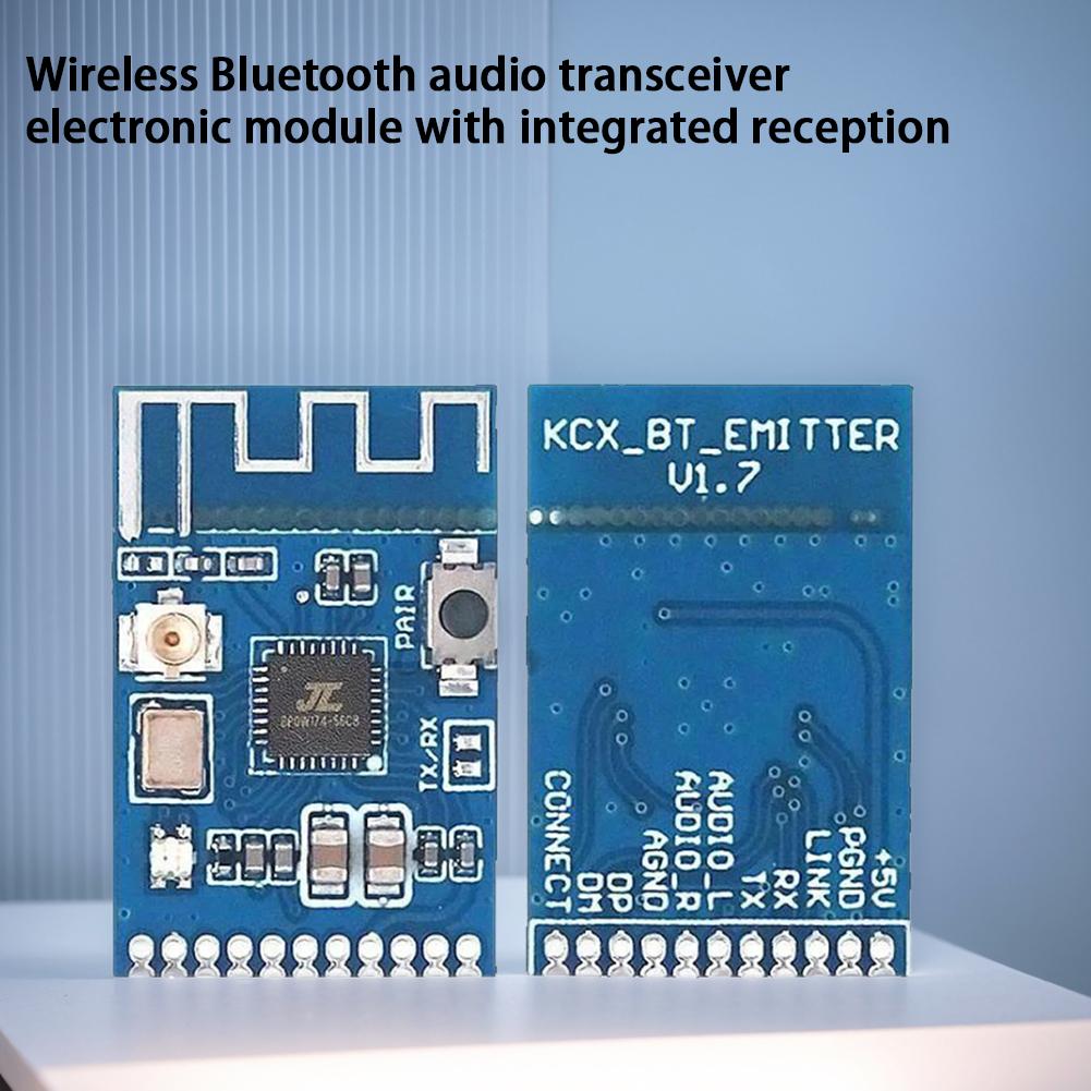 KCX_EMITER Bluetooth-Compatible 5.3 Module Audio Transmitter Module Stereo GFSK Transceiver Earphone Board Stereo Module
