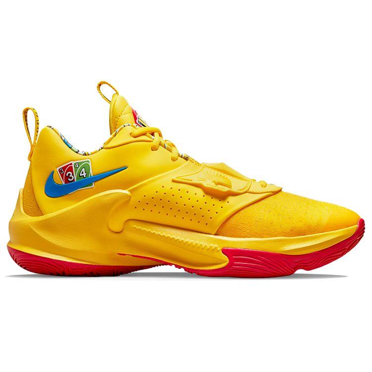 UNO X Nike Zoom Freak 3 NRG EP 50th Anniversary - Yellow Unisex Sneakers Yellow-Zest Black White DC9363-700