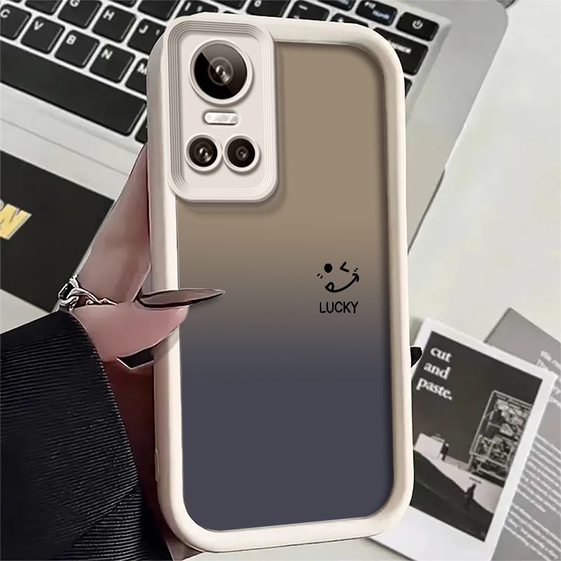Simple Smiley Face Suitable for Realmegtneo3 Mobile Phone Case Matte Straight Edge