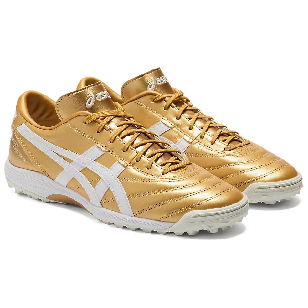Asics C3 FF TF Sportovní pohodlné fotbalové boty Unisex fotbalové boty Zlaté 1113A032-200
