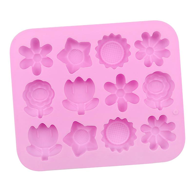 Kuchen Mousse Form Rose Blume Chrysantheme Silikon Backform Eiswürfel Tablett Schokolade Süßigkeiten Gelee Eiswürfel Muffin handgemachte Seife