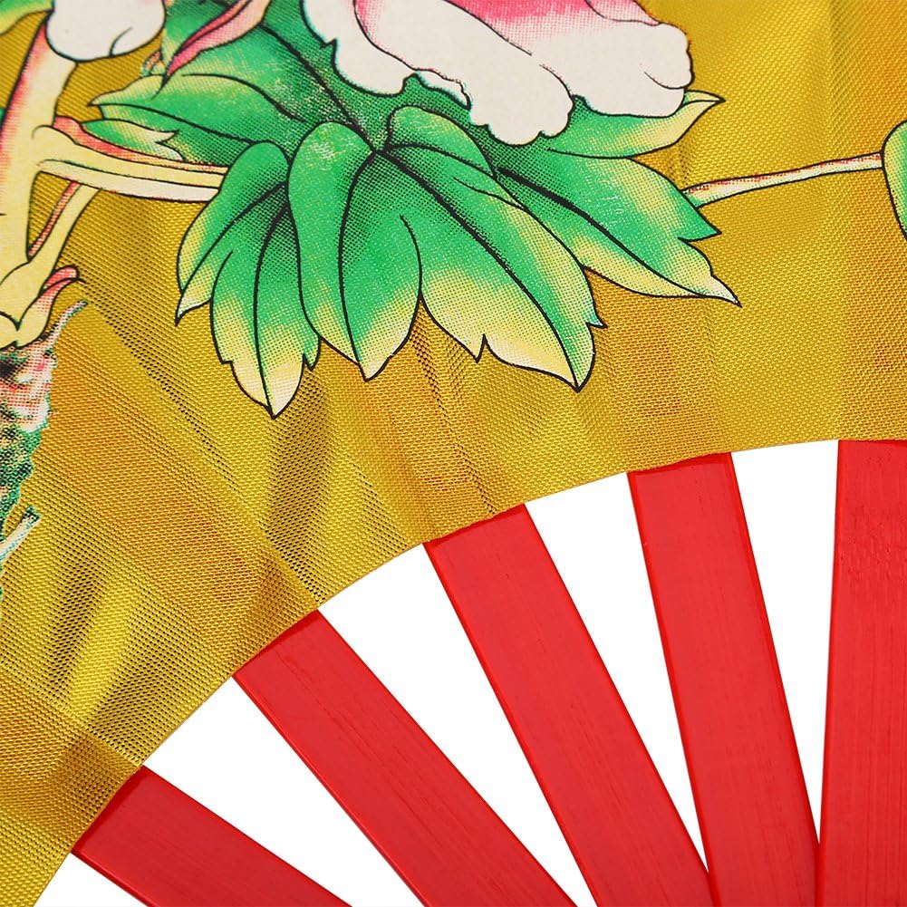 

VGEBY Традиционный китайский веер, Веер для кунг-фу, Веер для тай-чи, Бамбуковый веер (Золото) Золотой складной веер Веер для тайцзи Веер для тайцзи Веер для тайцзицюань Веер для кунг-фу Танцевальные веера