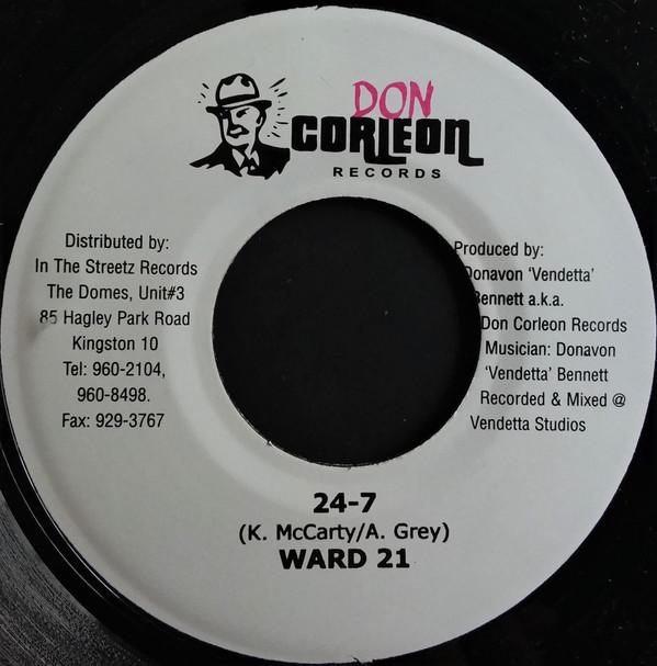 7inch Record WARD 21 - 24-7 NONE Don Corleon Rec 2003 Jamaica Reggae, Ska & Dub Used