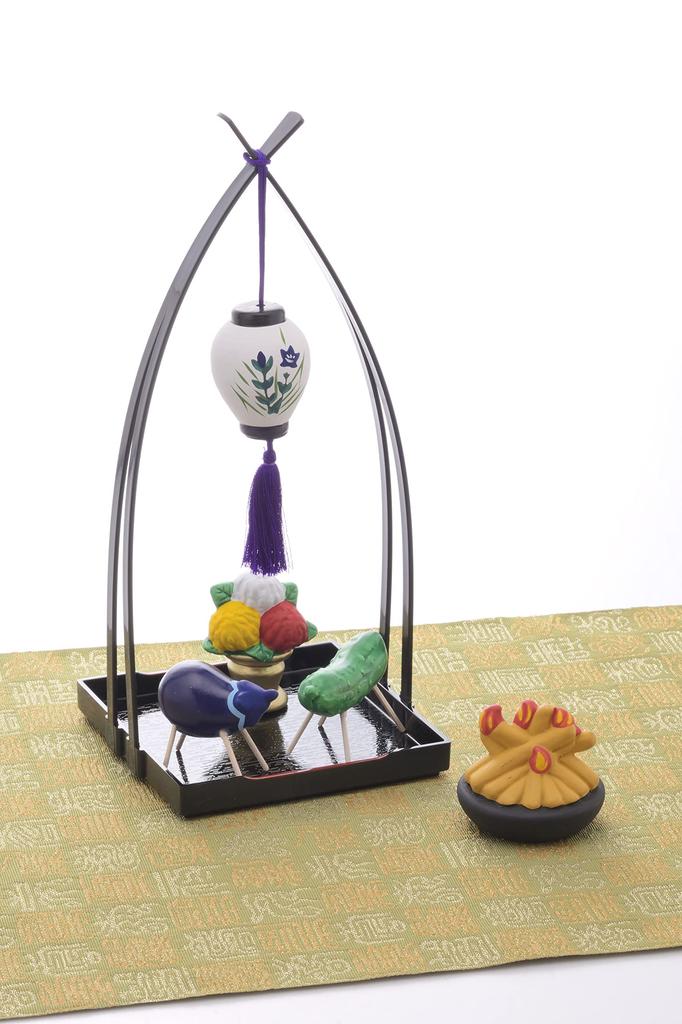 Seto Pottery Obon Decorations, Seto Ware, Welcome Fire and Send-off Fire Set, Welcome Fire (approx. 6.0cm diameter x 6.3cm height), Send-off Fire