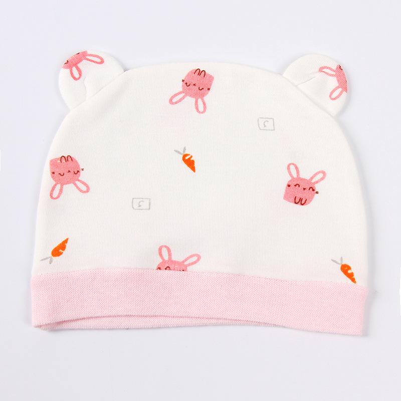 Newborn Double-Ear Windproof Hat: Soft, Single-Layer for 0-3 Months Individual Packaging