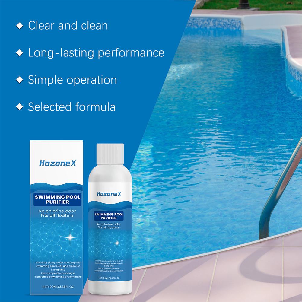 Pool Purification Liquid Pool Water Quality Is Clear Odorless Clean Dirt Instant Clean Cleaning Liquid