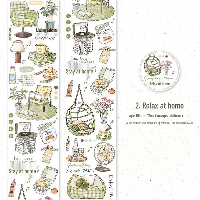 Twilight Retro European Style DIY Planner Tape - Slow Life Diary Series (4 Types)