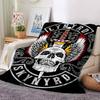 1 Stück Drachen-Gitarre-Themen-Decke Weiche Flanelldecke für alle Jahreszeiten Gemütliche Überwurfdecke mit kräftigem Grafikdruck, Reise- oder Urlaubsgeschenk für Familie & Freunde