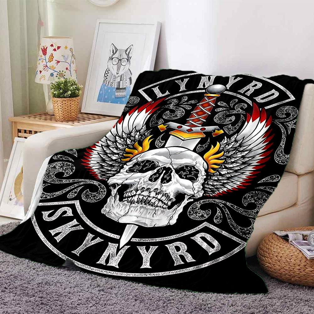 

1pc dragon guitarThemed Blanket - Soft Flannel All-Season Cozy Throw with Bold Graphic Print, Travel, or Holiday Gift for Family & Friends125 80cmx120cm(31inx47in)