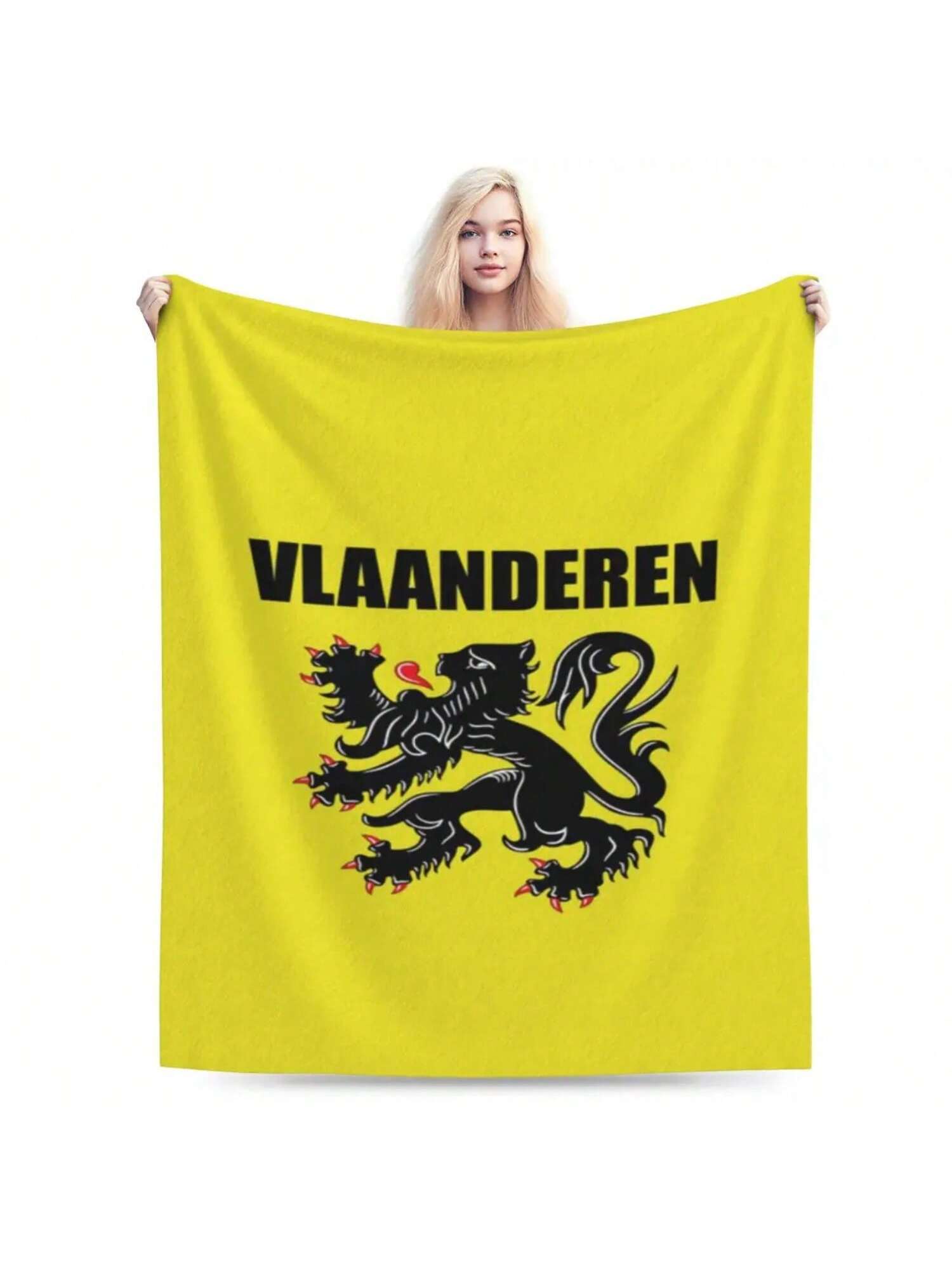 Vlaamse Leeuw Flanders Belgium Tees Flemish Lion Souvenir Vlaanderen Dutch T-Shirt An Ultra-Soft Micro Fleece Blanket S разноцветный
