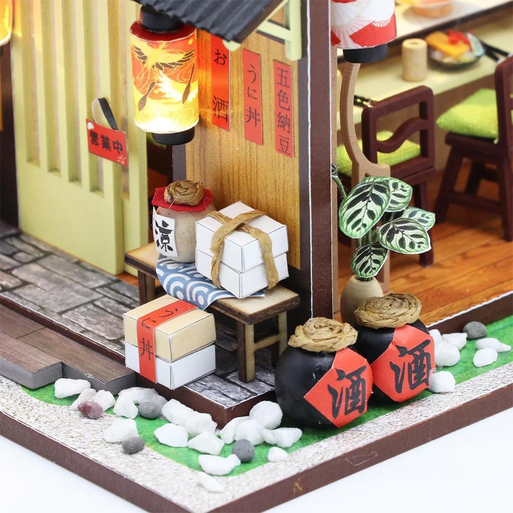 Hitec Multiplex Weekender Sushi Restaurant DIY Miniature House Model Assembly Kit