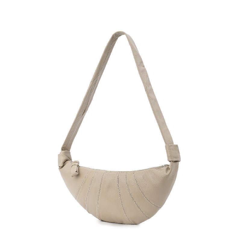 

Сумка из кожи ягненка, повседневная, для поездок на работу, в форме полумесяца, простая, модная, на плечо, под мышку, женская