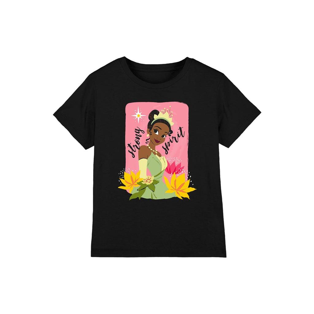 Princezna a žába Dětské/Dětské Tričko Tiana se silným duchem