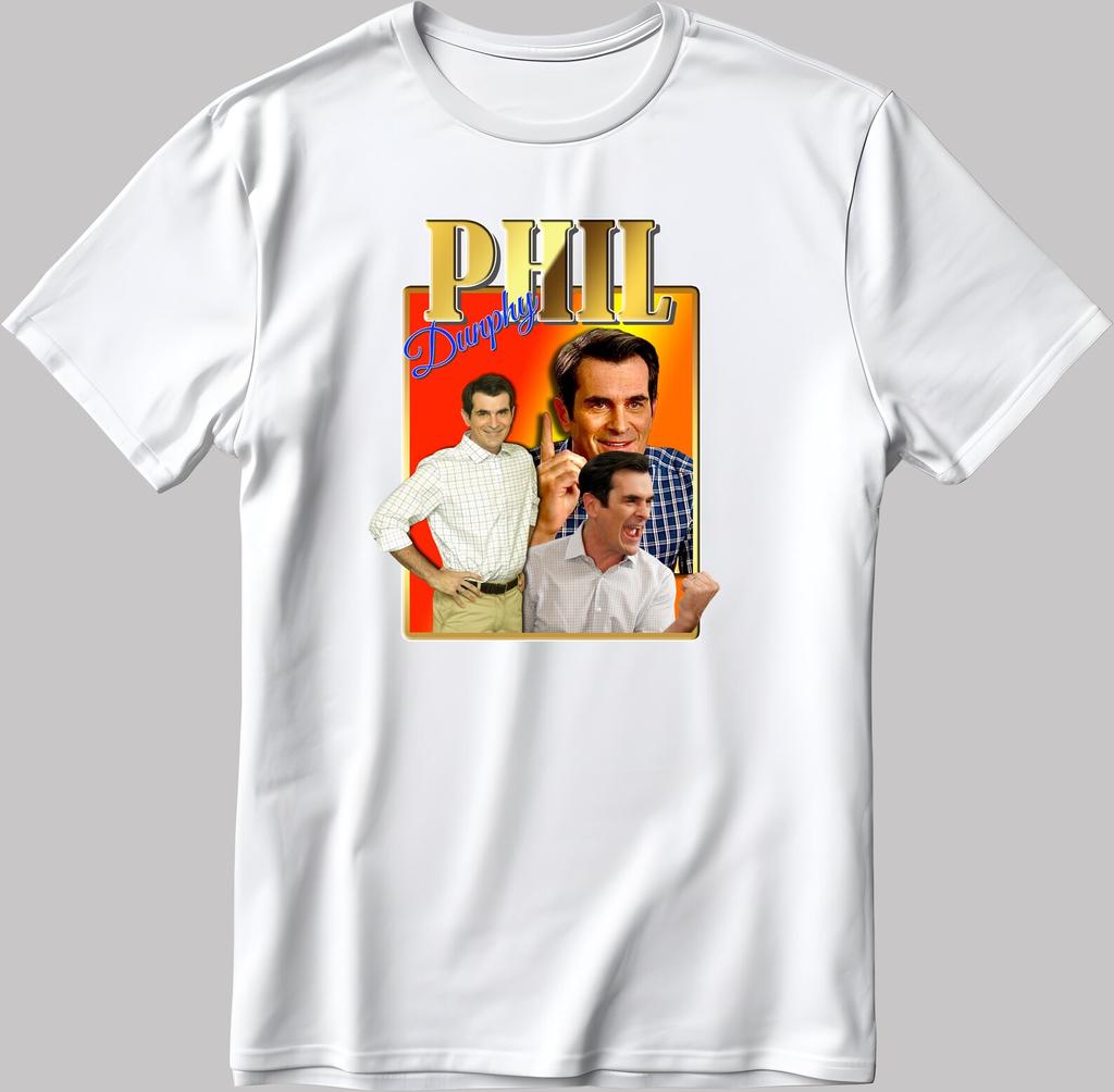 Phil Dunphy Homage, Modern Family, Short Sleeve White-Black Men's / Women's T-Shirt G598