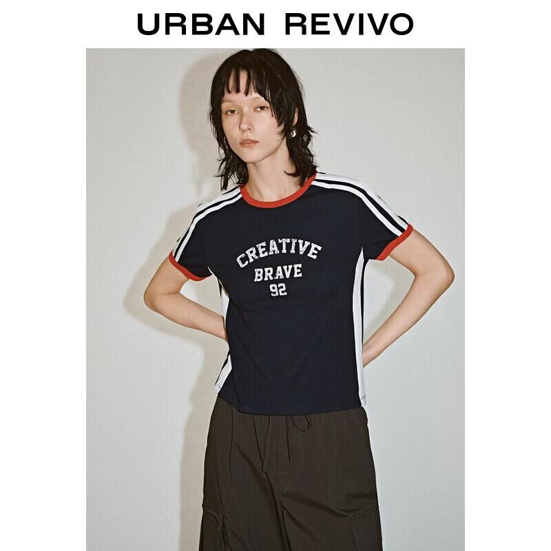 UR2026 Women s Summer Retro Sport Print T-shirt S