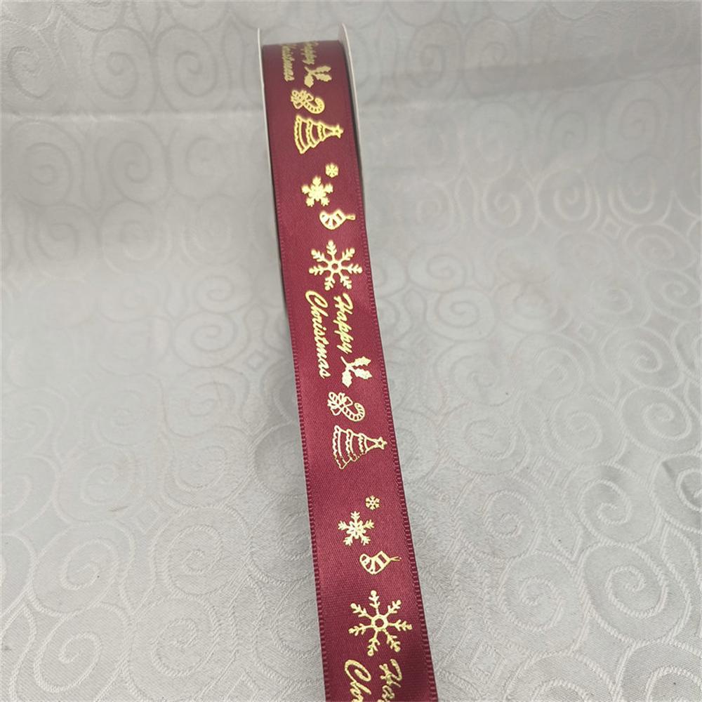 Christmas Ribbon Densely Woven Bright Colors Light Luxury High Demand For Christmas Crafts Christmas Ribbon Packing Ribbon
