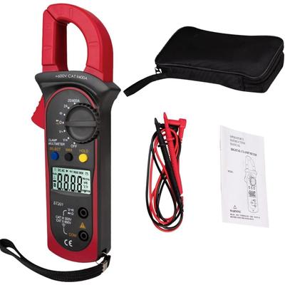 Multimètre numérique à pince, 6000 comptes AC DC Manuel Mesure Testeur de tension, Ammètre Testeur de condensateur, Test de puissance, Testeur de tension automobile, Etc.