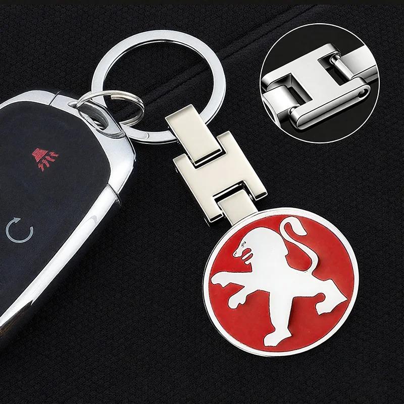 Alloy Tire Valve Cap Keychain Wheel Dust Proof Cover Car Accessory For Peugeot 208 2008 308 3008 408 508 4008 5008 206 307 RCZ