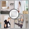 Pack of 4 Self Adhesive Acrylic Mirror Tiles DIY Wall Mirror for Bathroom Decorative Mirror Easy Installation Decors