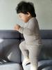 2025 Autumn Baby & Toddler A-Class Soft Ribbed T-Shirt + Base Layer Pajama Set